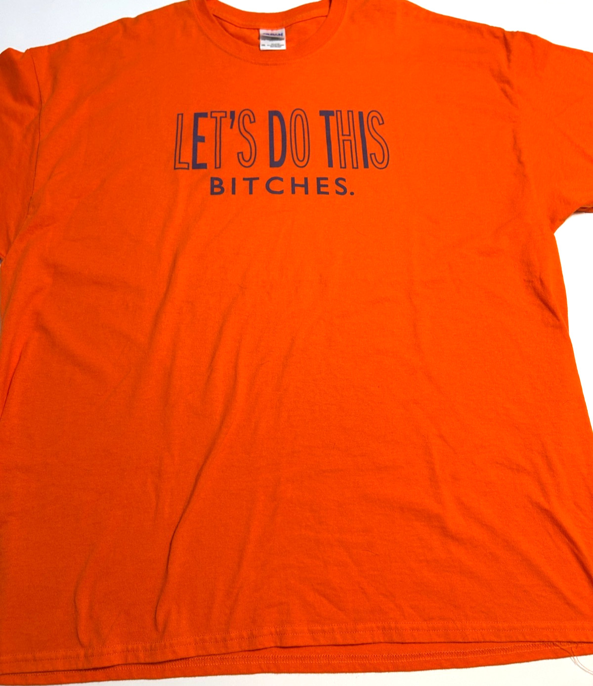 GILDAN DRYBLEND * Let’s Do This Bitches * Orange * 2XL * NWOT!