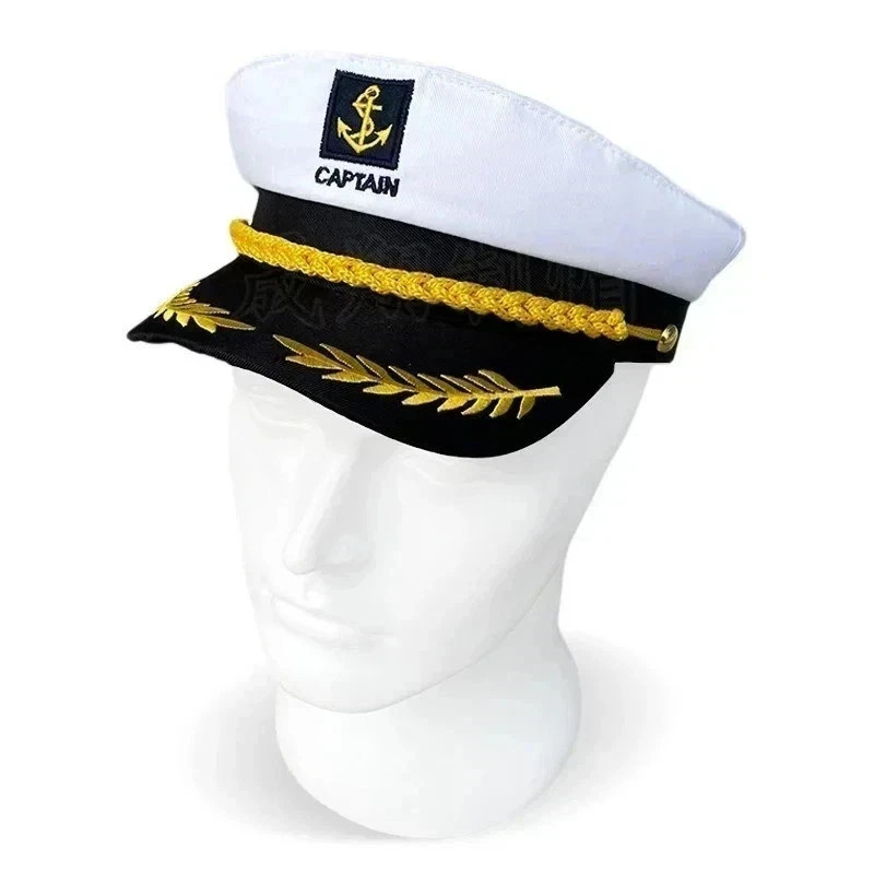 Adult Yacht Captain Hat Adjustable for Men & Women Party Costume Accessories