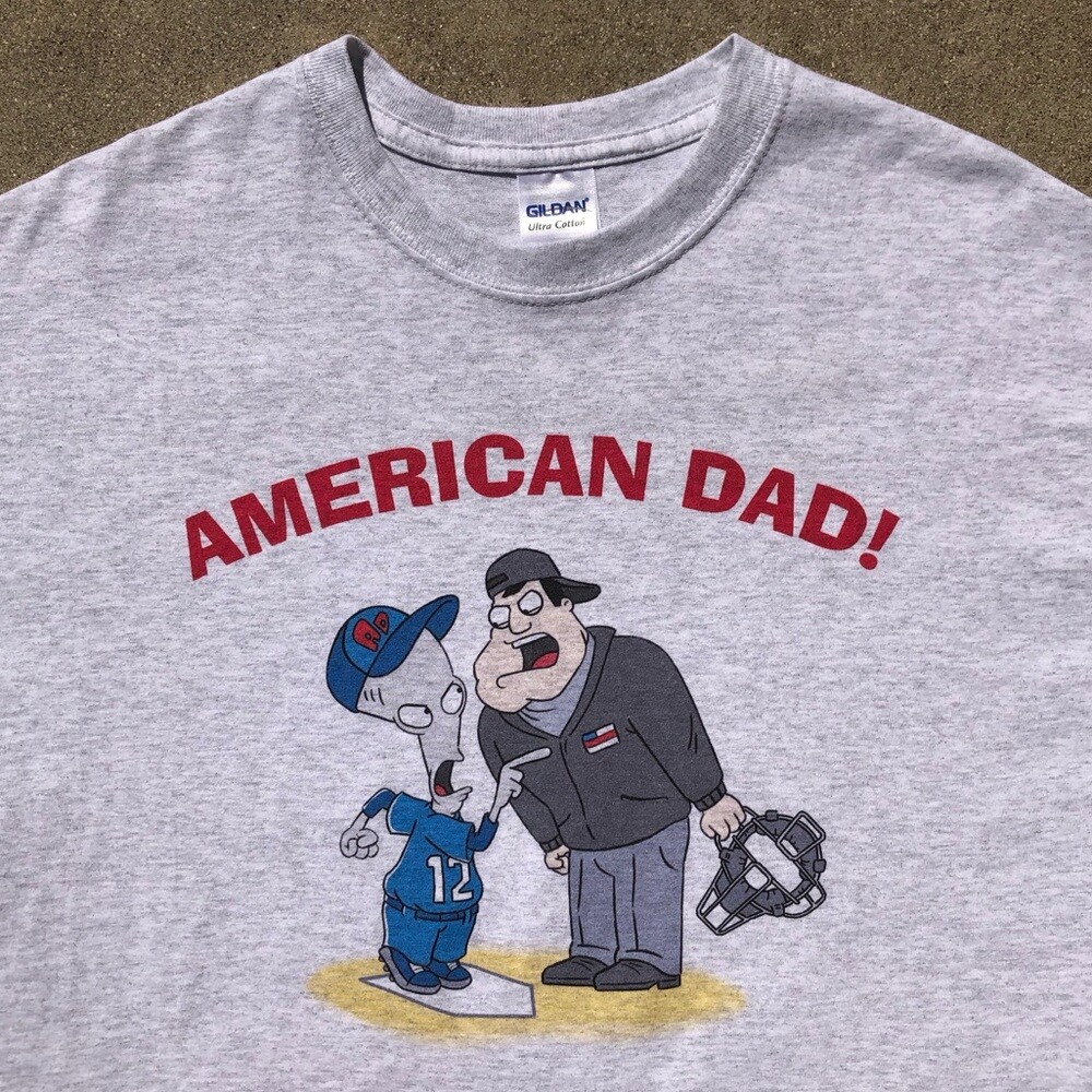 RARE American Dad Cast/Crew Deadstock Y2K Exclusive Company Softball Game Tees