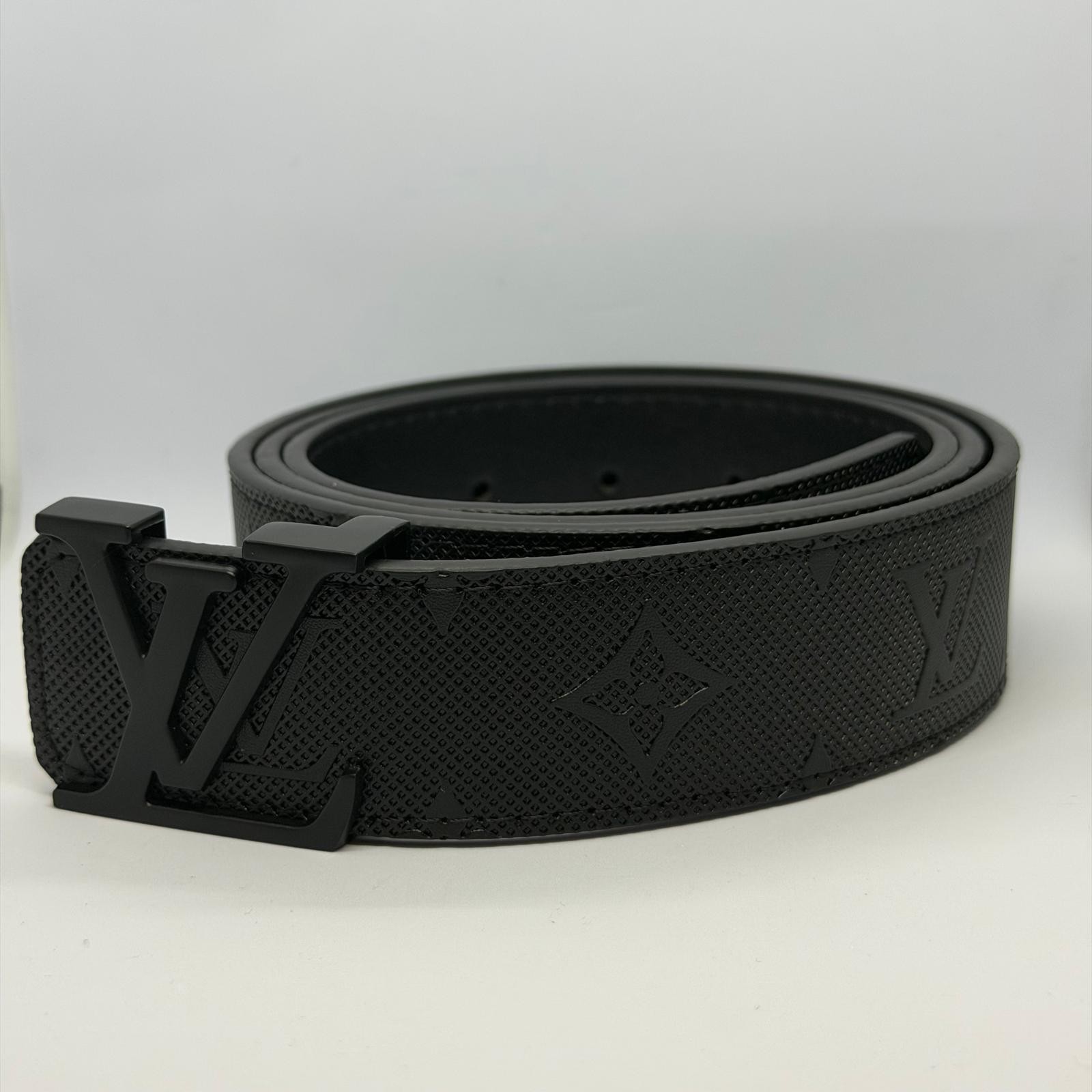 Belt Men’s Initiales Black Size 32-36 waist