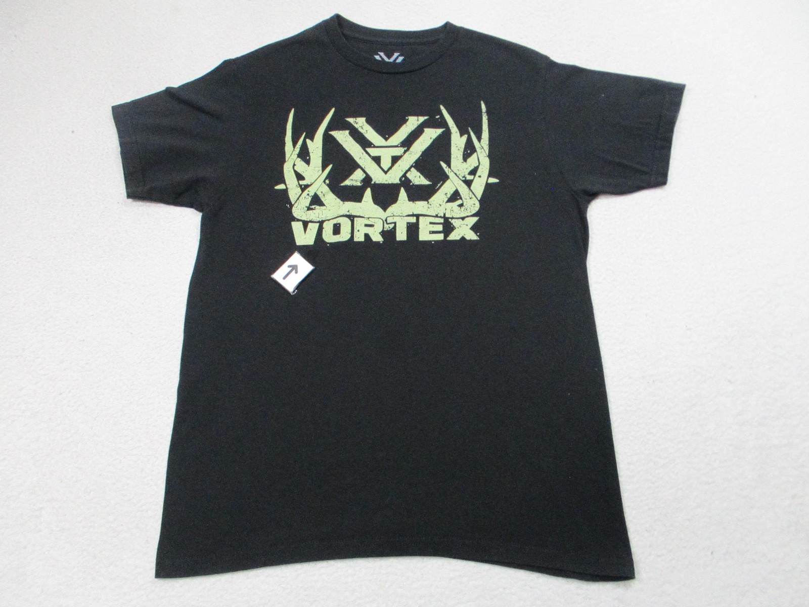 Vortex Shirt Mens Medium Black Antler Logo Graphic Hunting Outdoor Tee