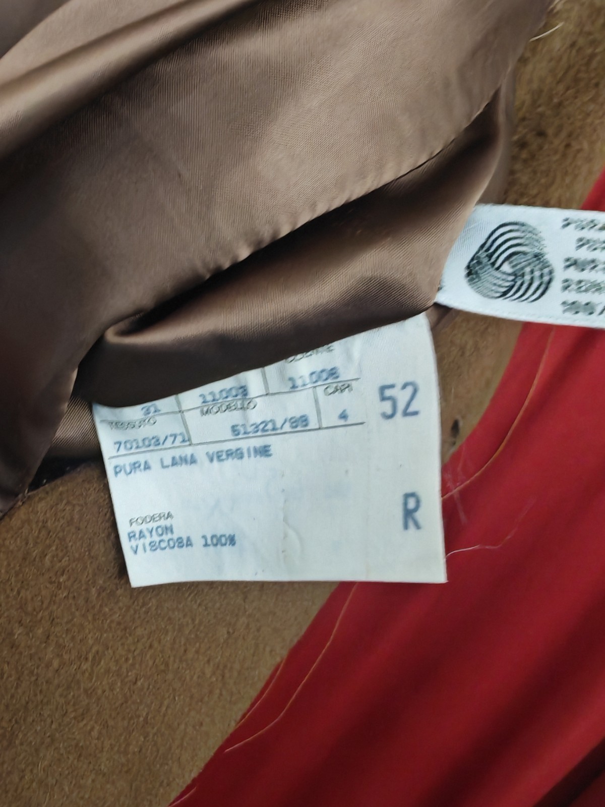 CANALI 1000€ Men’s Coat 100% Virgin Wool Size EU 52 ( XL ) Made In Italy