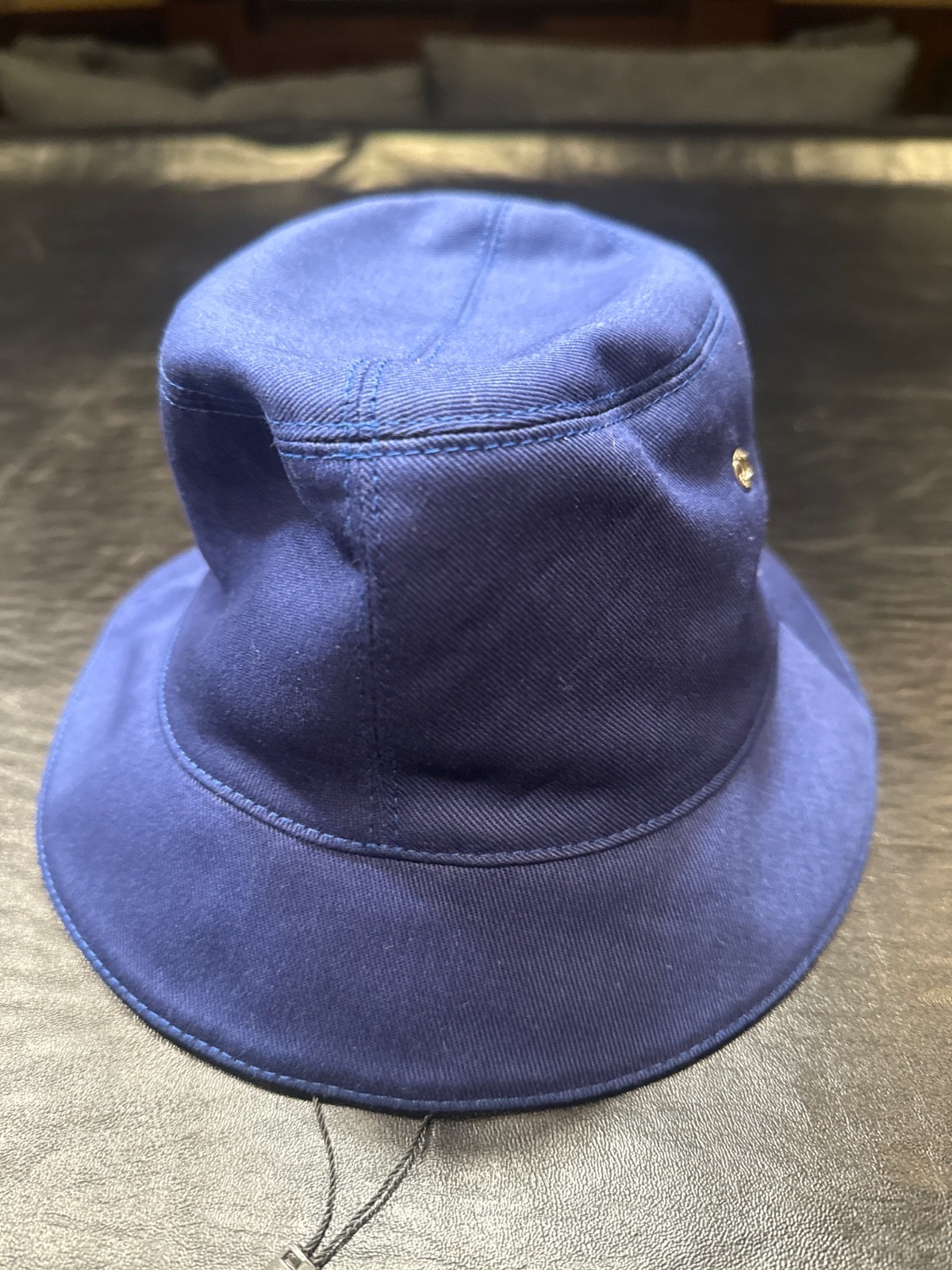 Louis Vuitton LV Everyday Blue Yellow Monogram Reversible Bucket Hat AUTHENTIC