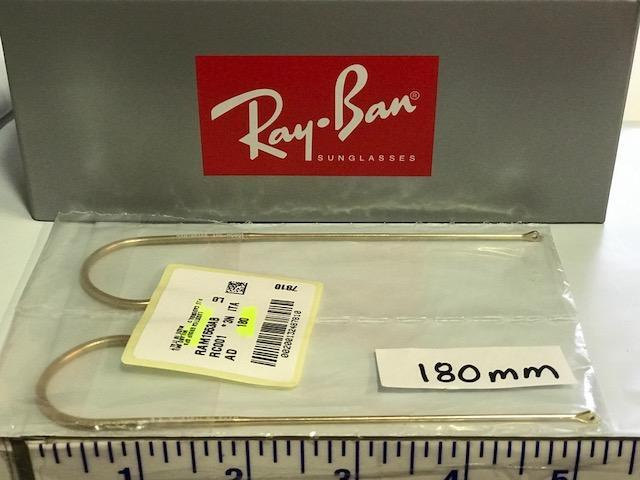 Genuine Ray Ban Replacement Wrap Around Cable Arms Gold Aviator 165 170 180mm
