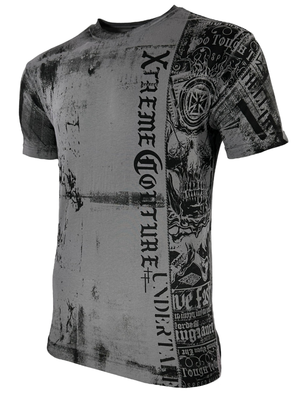 Xtreme Couture by Affliction Men’s T-Shirt Crew Biker Skull Tattoo S-5XL