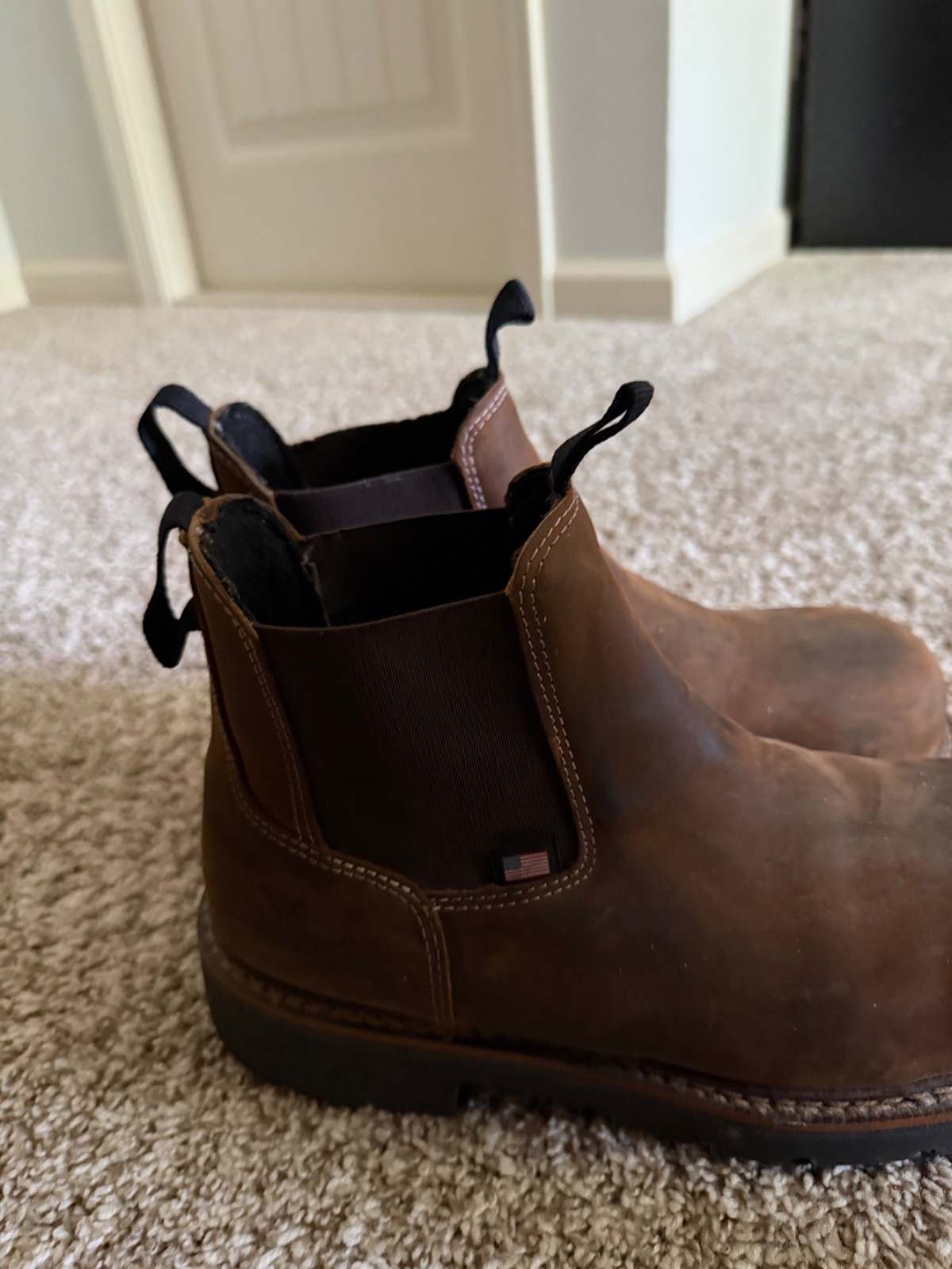 Made In USA. Thorogood Composite toe 6in work boots. Mens size 7.5 D