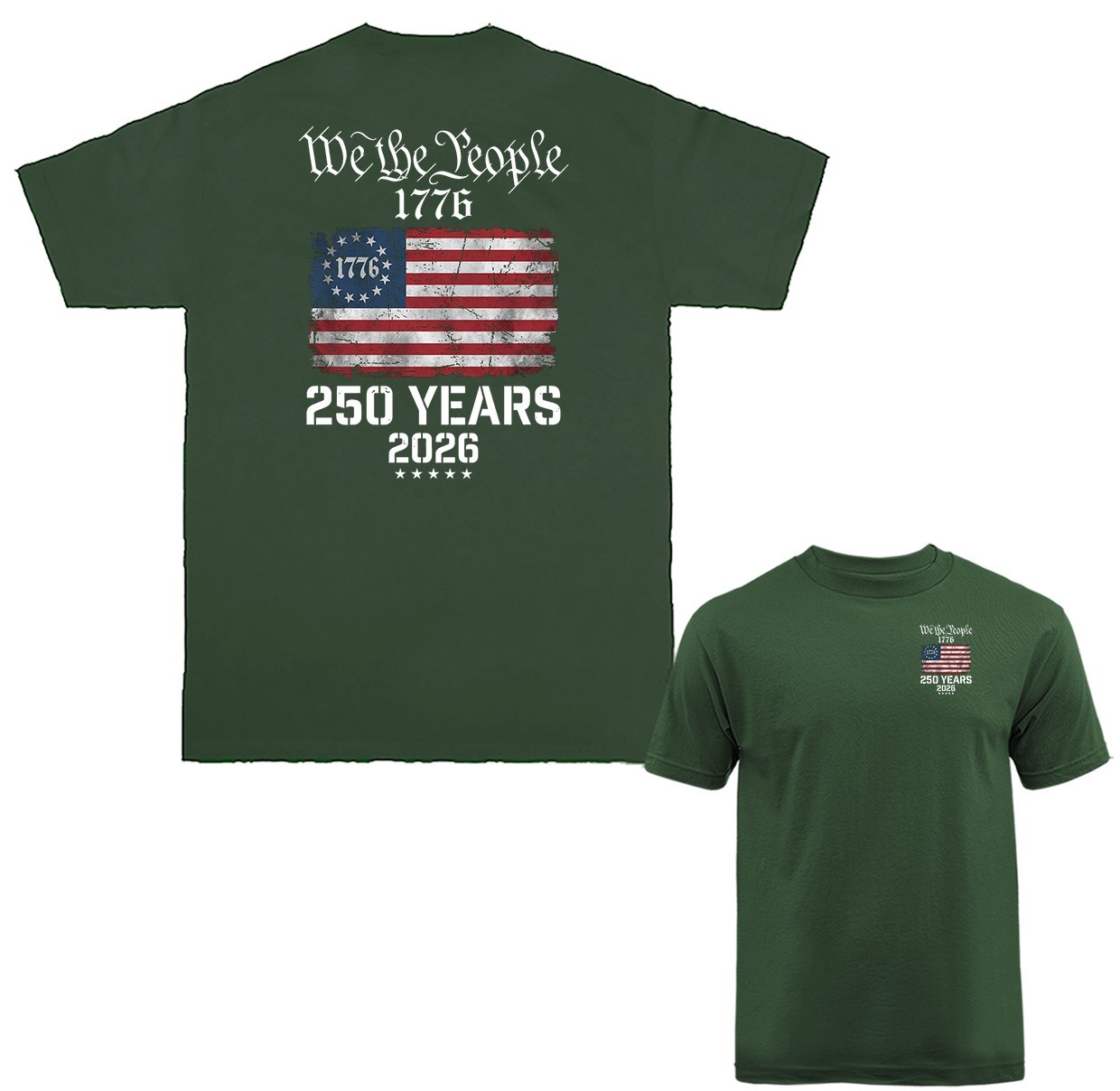 250 Years of American Independence Day US Flag 4th of July Patriotic T-shirt