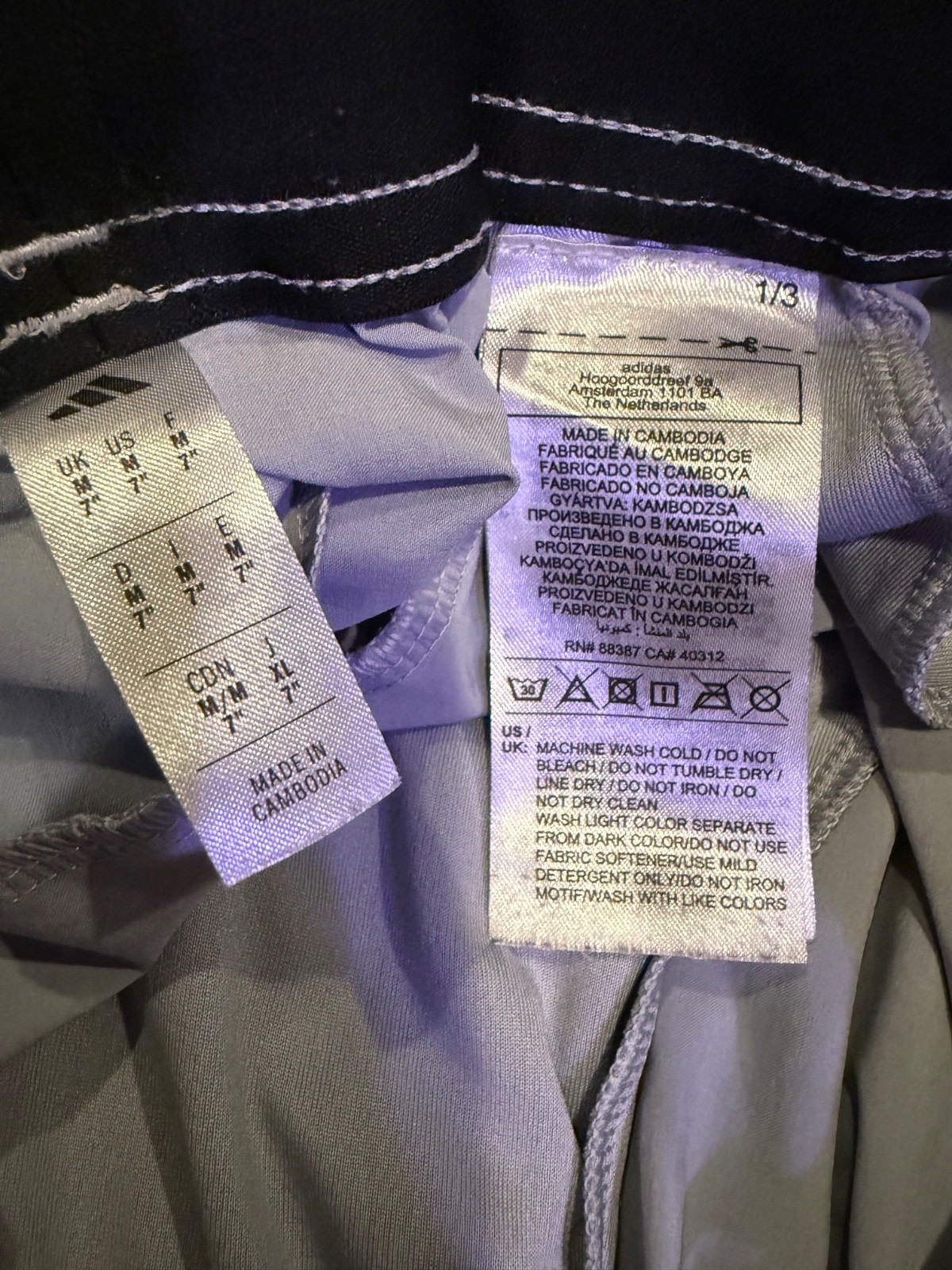 adidas D4T Training Shorts Men’s M 7” Halo Silver Zip Pockets
