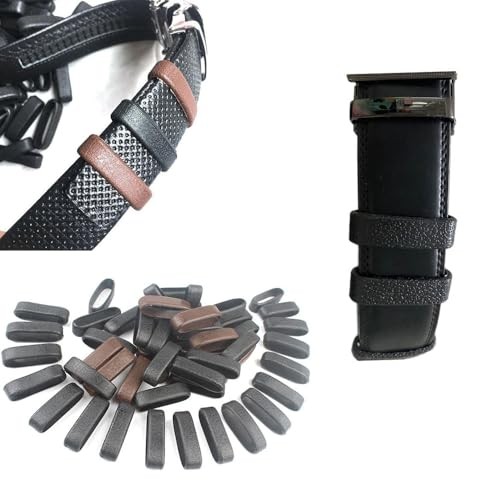 10 Pack Belt Loop Keeper Plastic Leather Grain Belt Keepers End Straps Holder