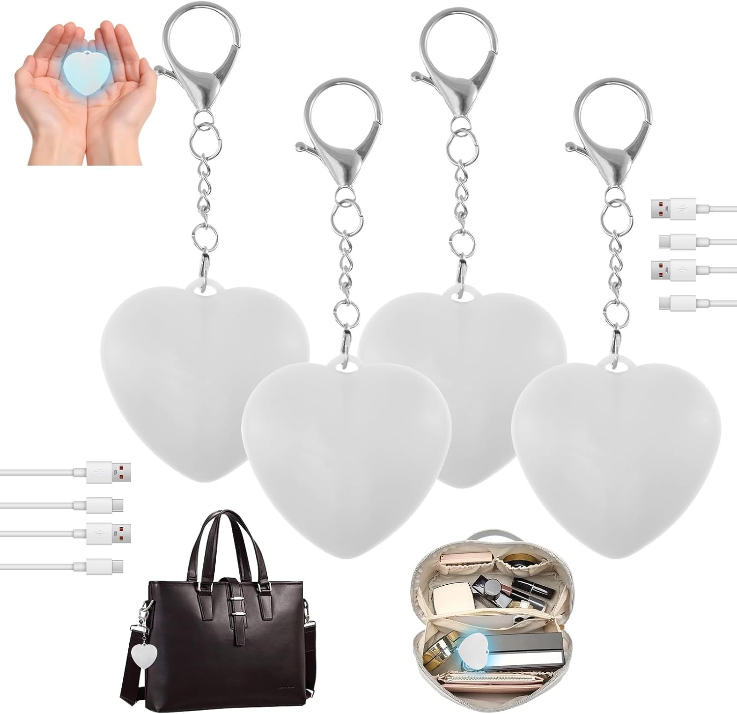 4PCS Purse Light for Inside Purse, Automatic Sensor Handbag Lights | Purse Glow