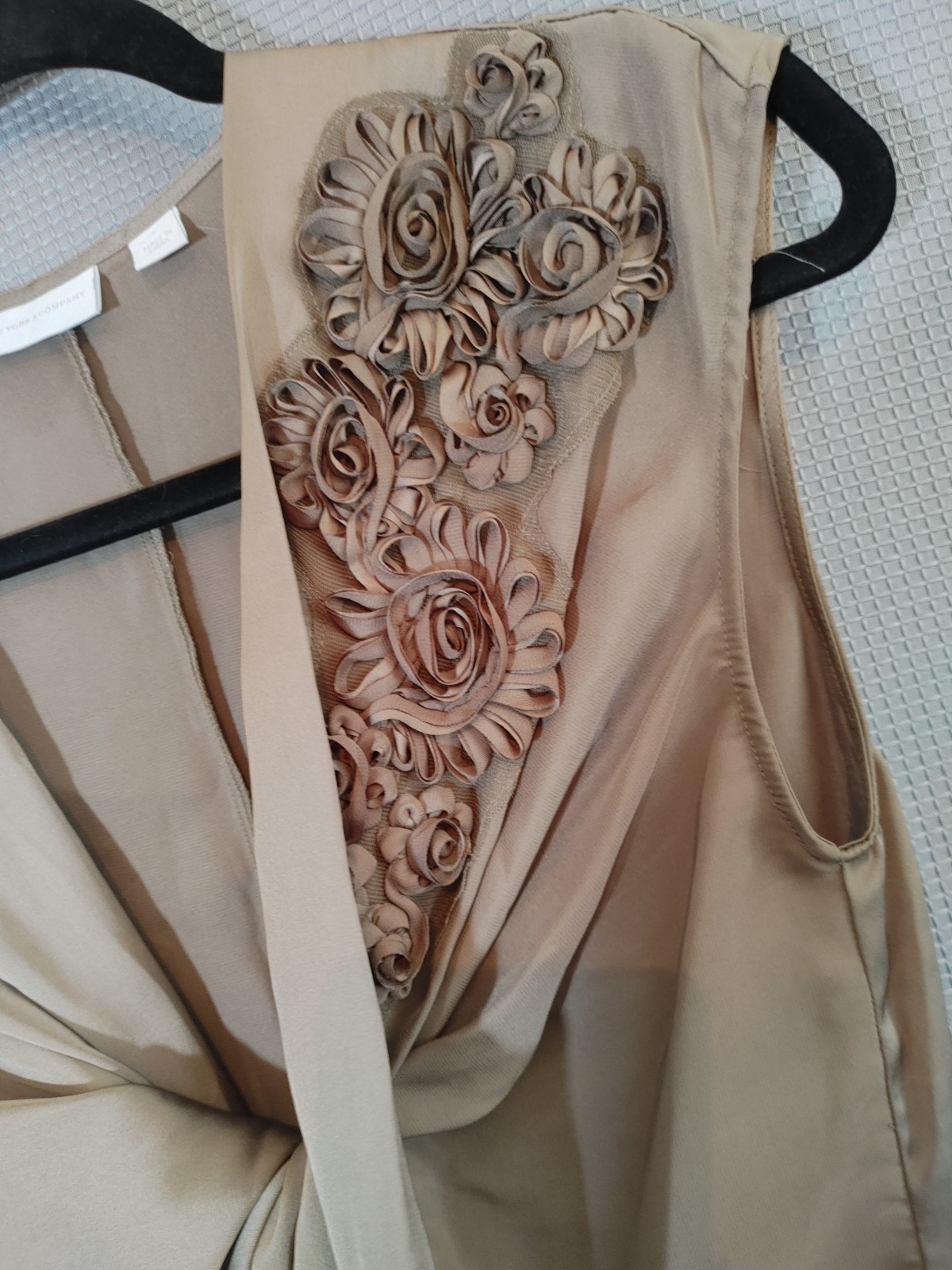 New York & Co S Top Ribbon Regency Crown Vintage Steampunk Ethereal Stained Back