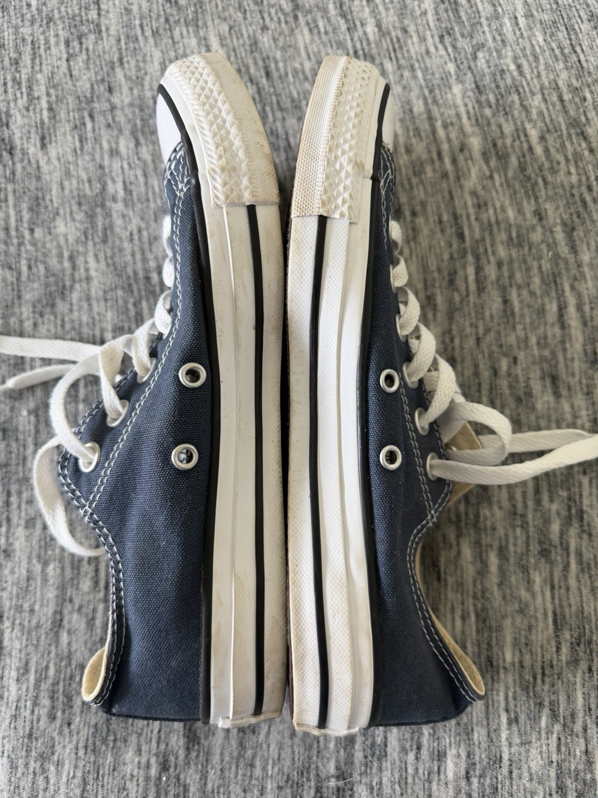 Converse All Star Men’s Blue/White Low Top Lace-Up Canvas Rubber Sneaker