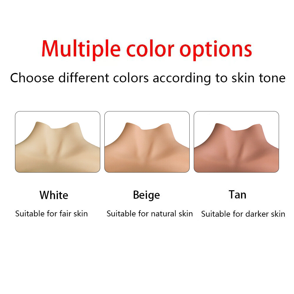 Half Bodysuit Silicone Breast Forms Breastplate Fake Boobs C-G CUP Crossdresser