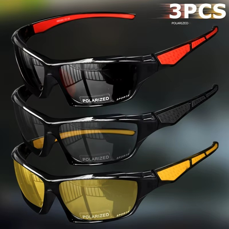 New 2025 Polarized Vertex Men AntiGlare Fishing Cycling Driving Sport Sunglasses