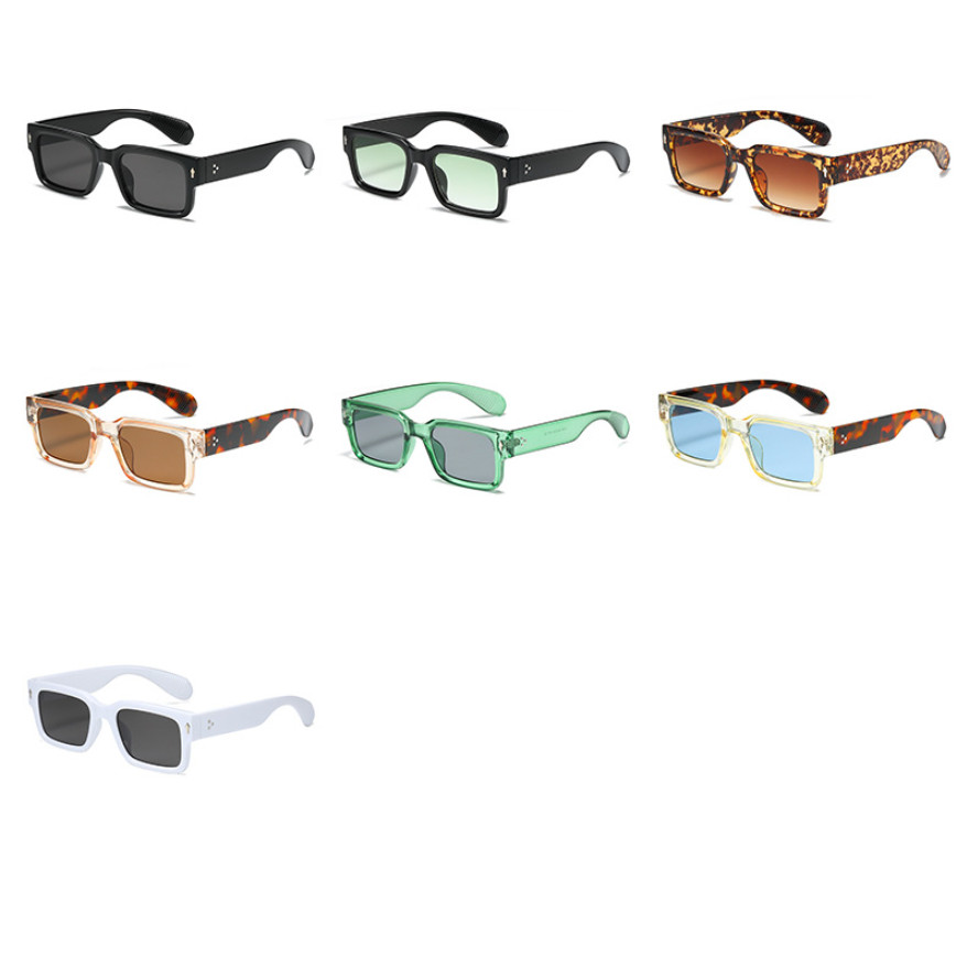 Square Thick Frame Sunglasses For Men Women Classic Outdoor Shade Glasses UV400