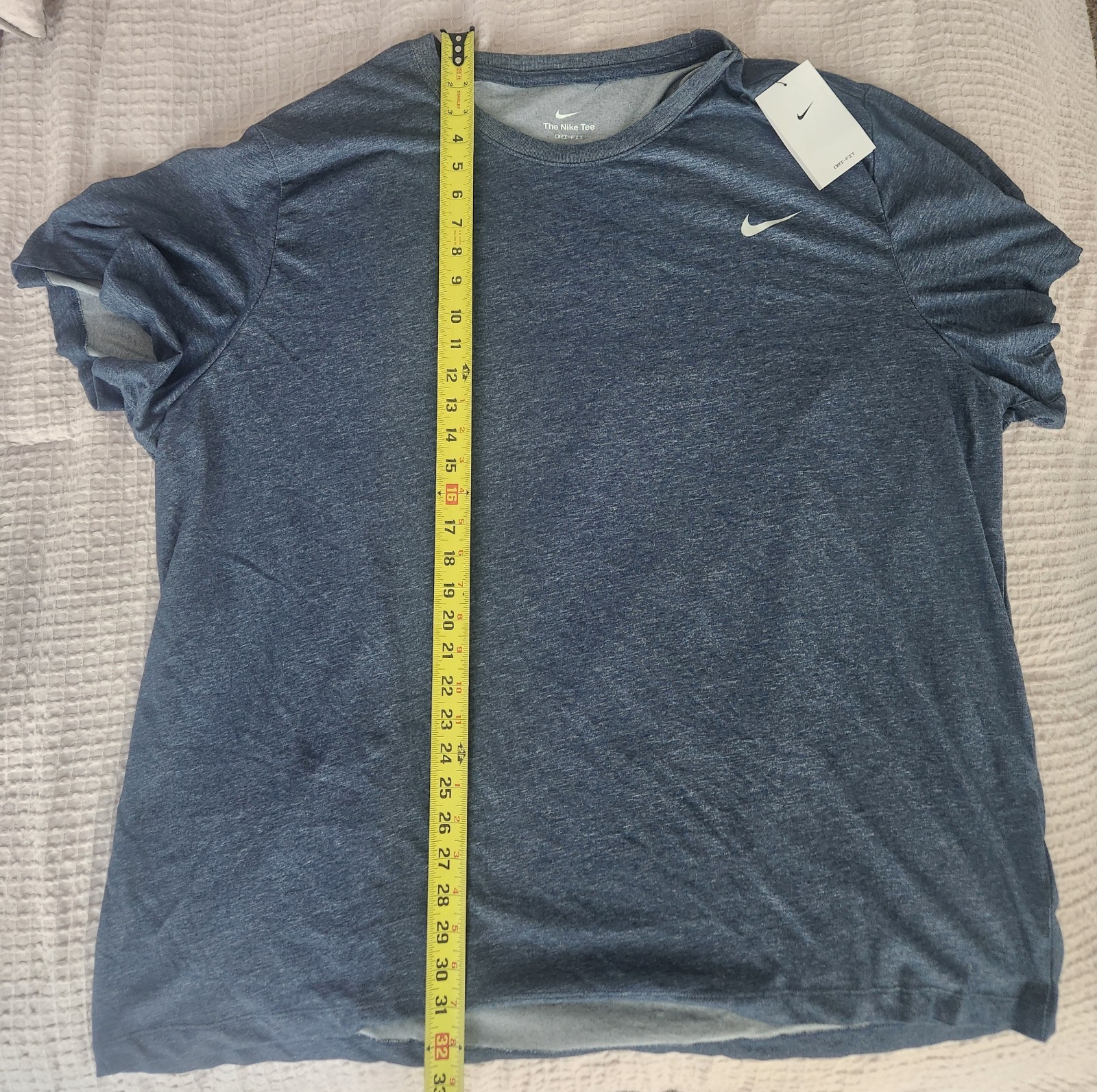Nike Mens Dri-FIT Training Shirt 4XL Navy Blue Short Sleeve