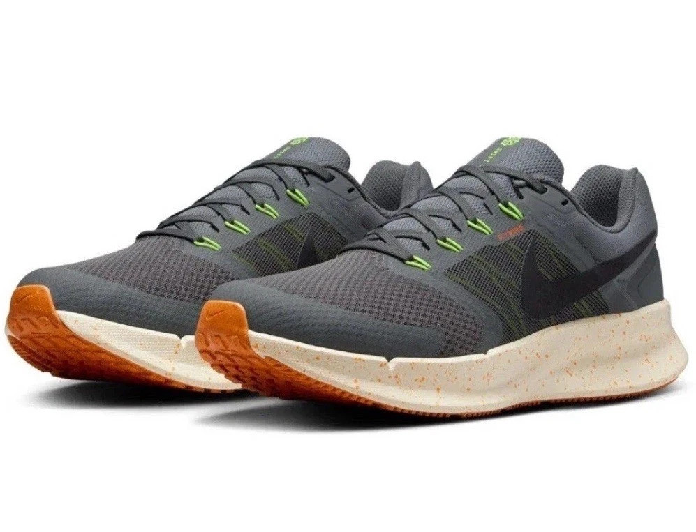 Nike Run Swift 3 Shoes Mens Iron Grey Orange Speckled Running HV5226 068
