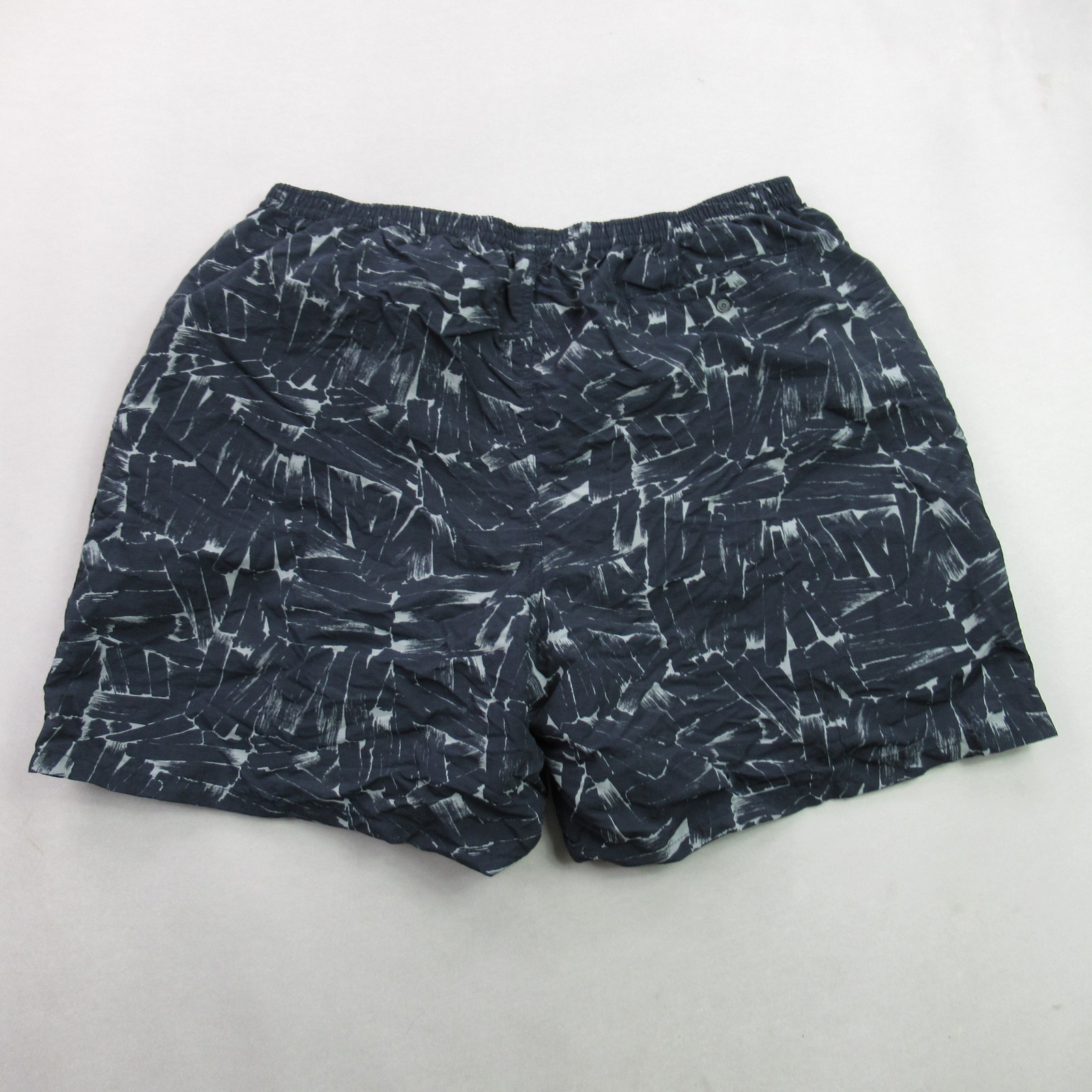 Patagonia Men’s S108-06 Drawstring Swim Trunks Shorts Gray Black Abstract
