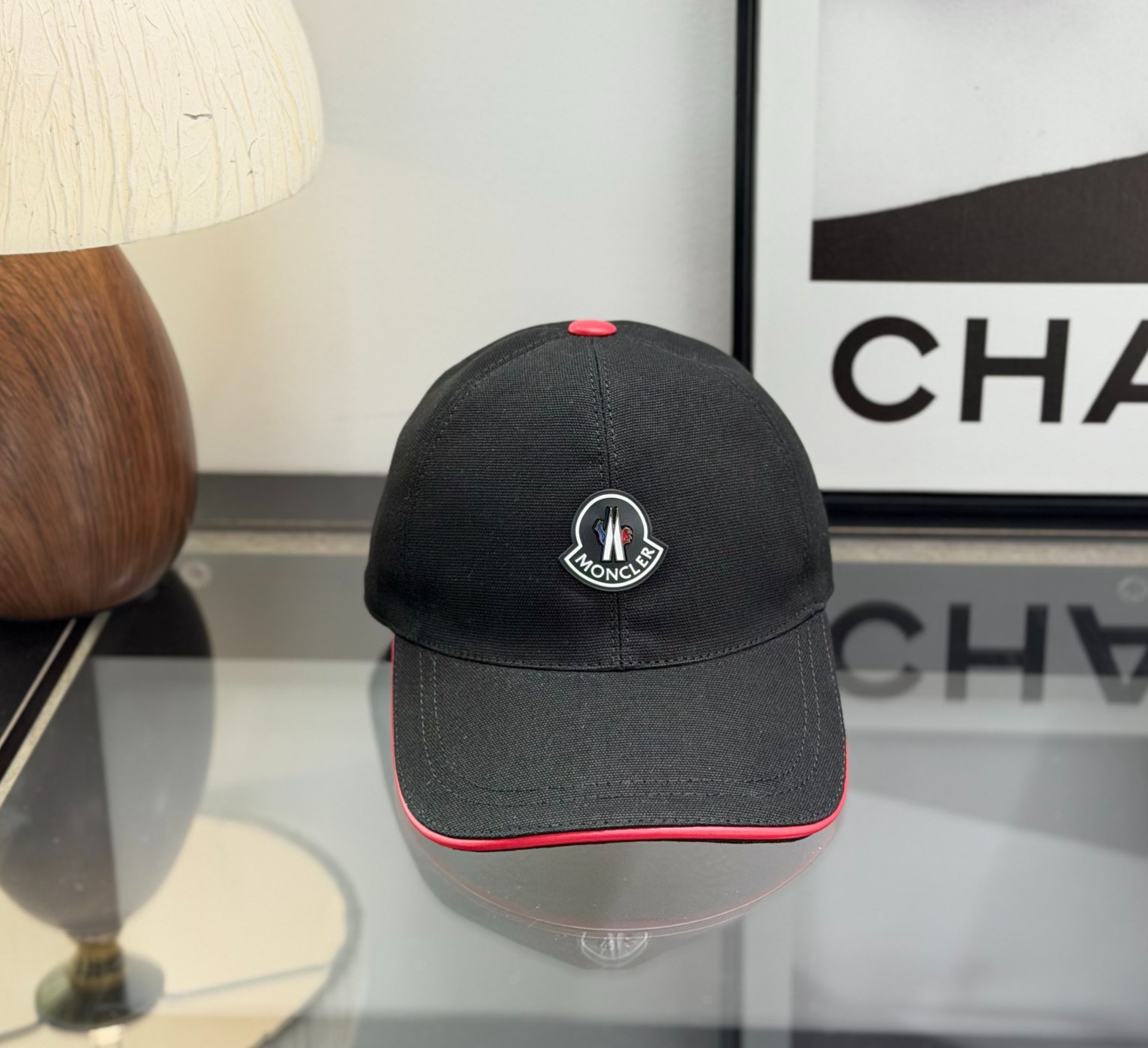 Moncler Men’s Classic Black Baseball Cap M