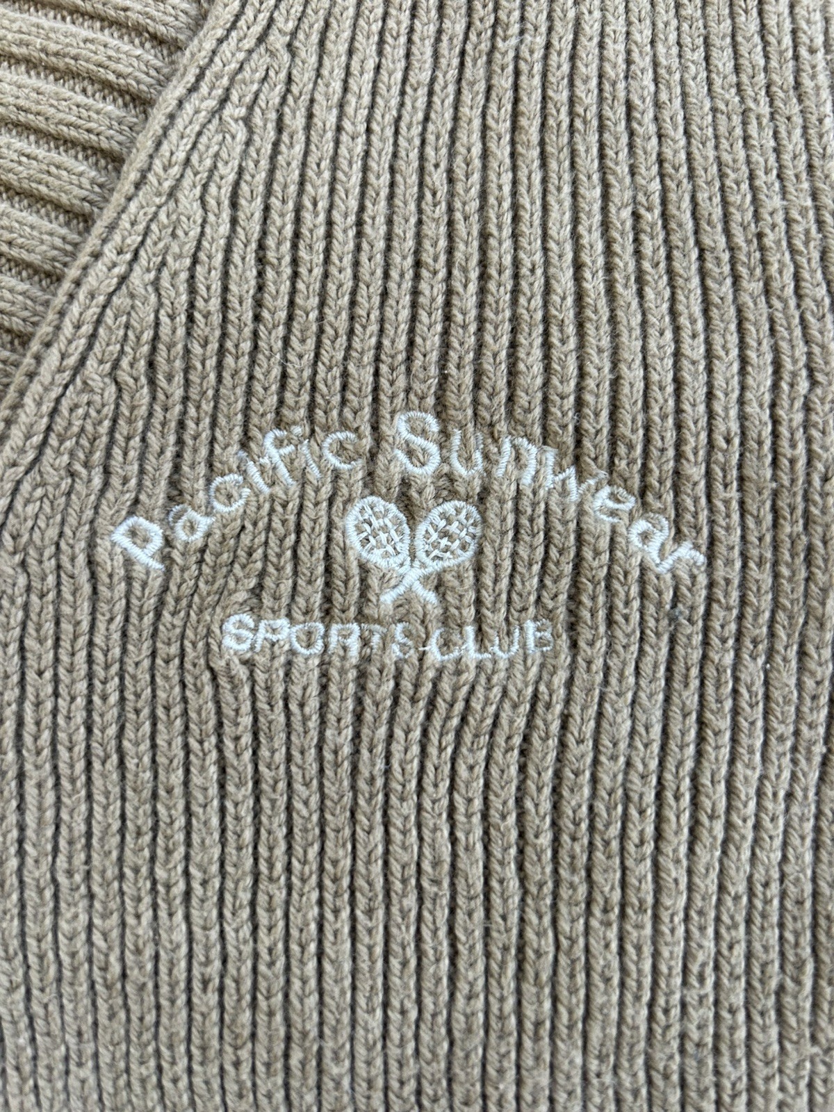 PACSUN Womens Sweater Vest Tennis logo size Medium (a)