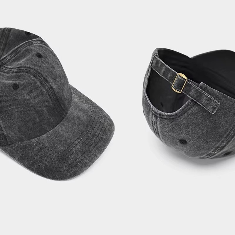 Dyed Cotton Washed Solid Plain Polo Style Baseball Ball Cap Hat Dad.