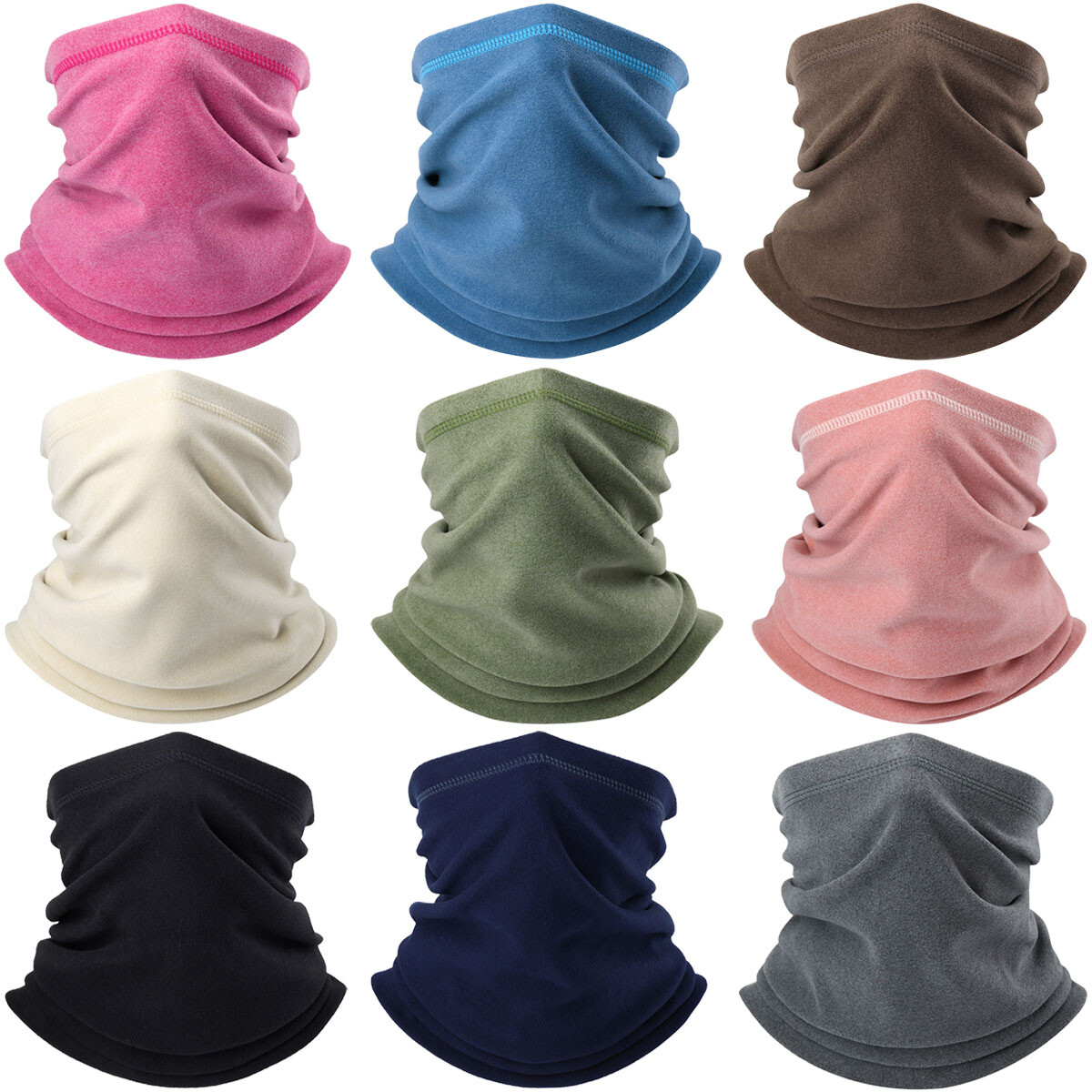 Neck Warmer Neck Gaiter Polar Fleece Neck Scarf Winter Ski Snowboard Tube Scarf