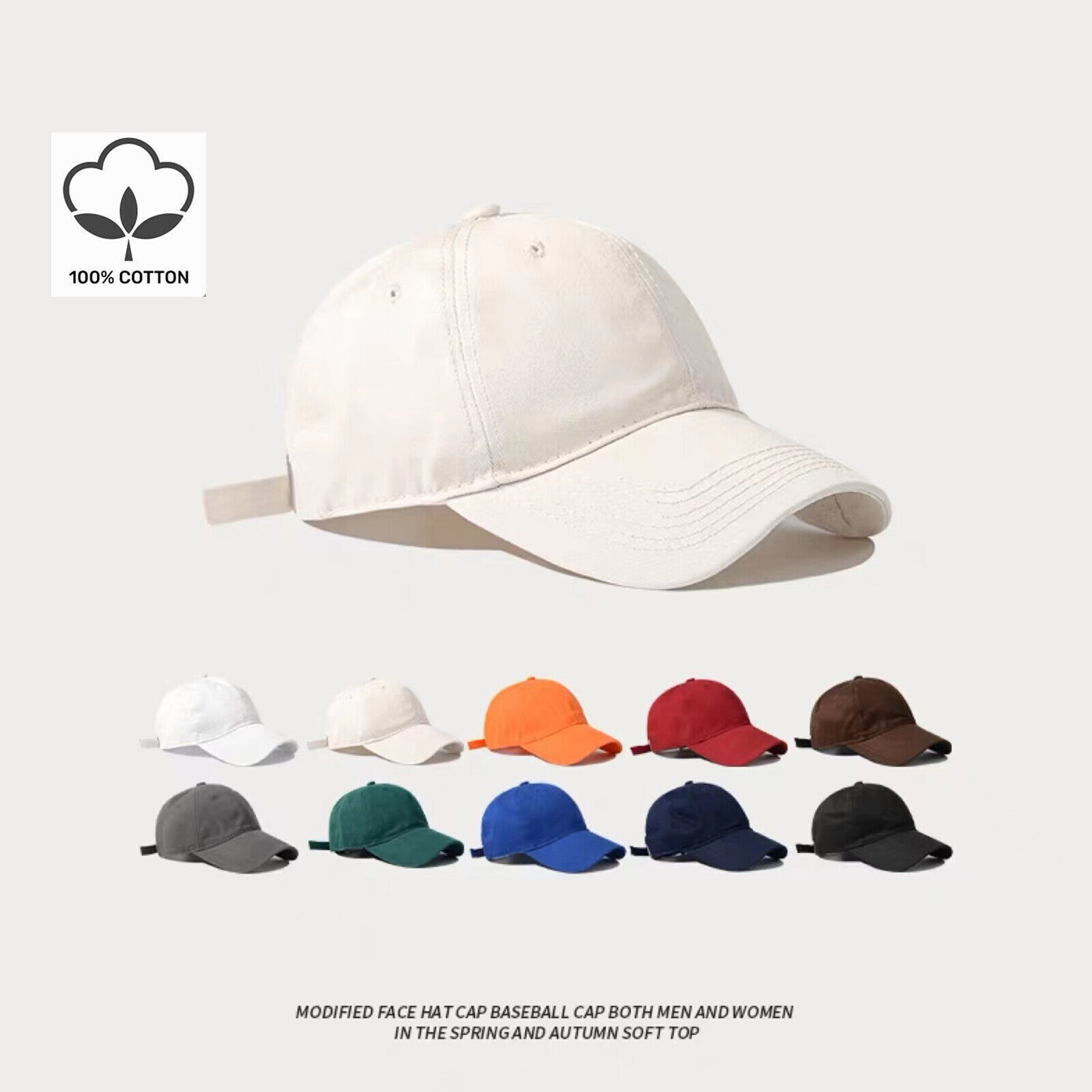 Mens Cap Baseball Cotton Adjustable Ball Dad Hat Plain Solid Washed Women US