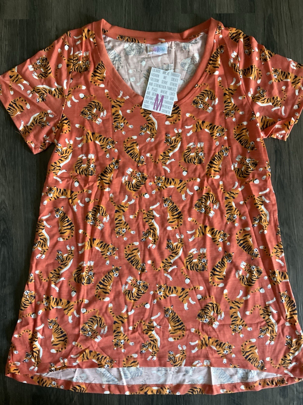 NWT LuLaRoe Medium Christy T – V-Neck – As Pictured