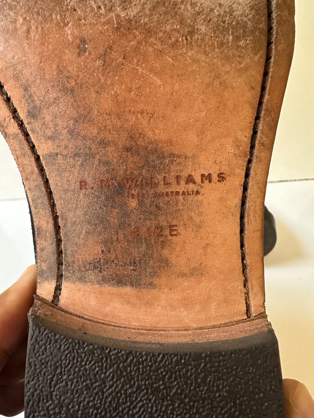 R.M.Williams Craftsman Suede Black Men’s Ankle Boots UK 8.5 USA 9.5