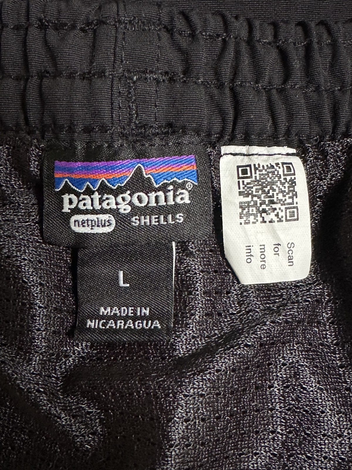 Patagonia Netplus Shell Baggies Short Lined Swim Trunks Black Men’s Sz L