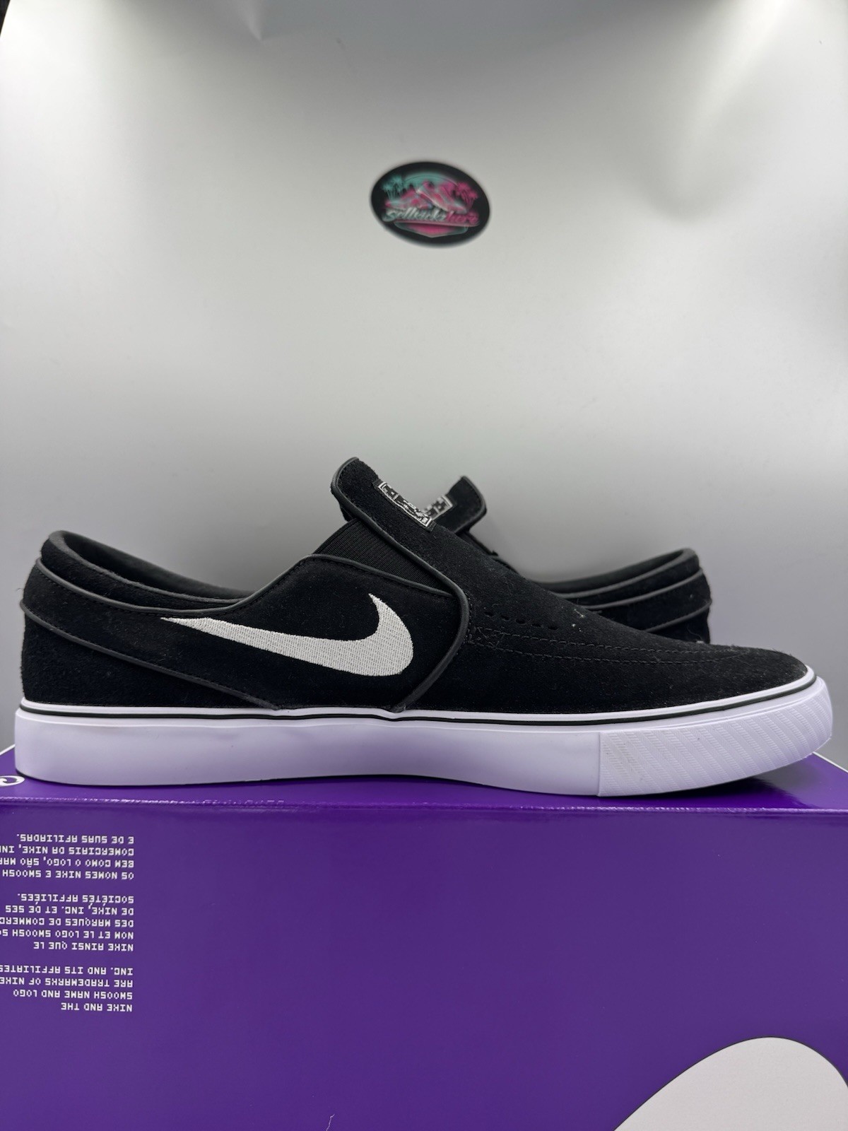 Nike SB Zoom Janoski+ Slip Black White FN5893-001 Size 12
