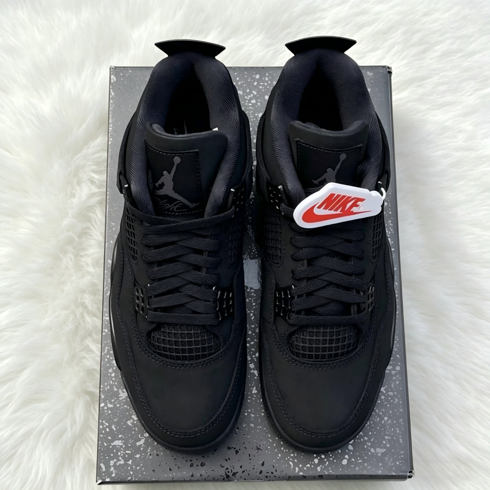 Jordan 4 Retro “Black Cat” Men’s Mid Top Basketball Shoes Sneakers