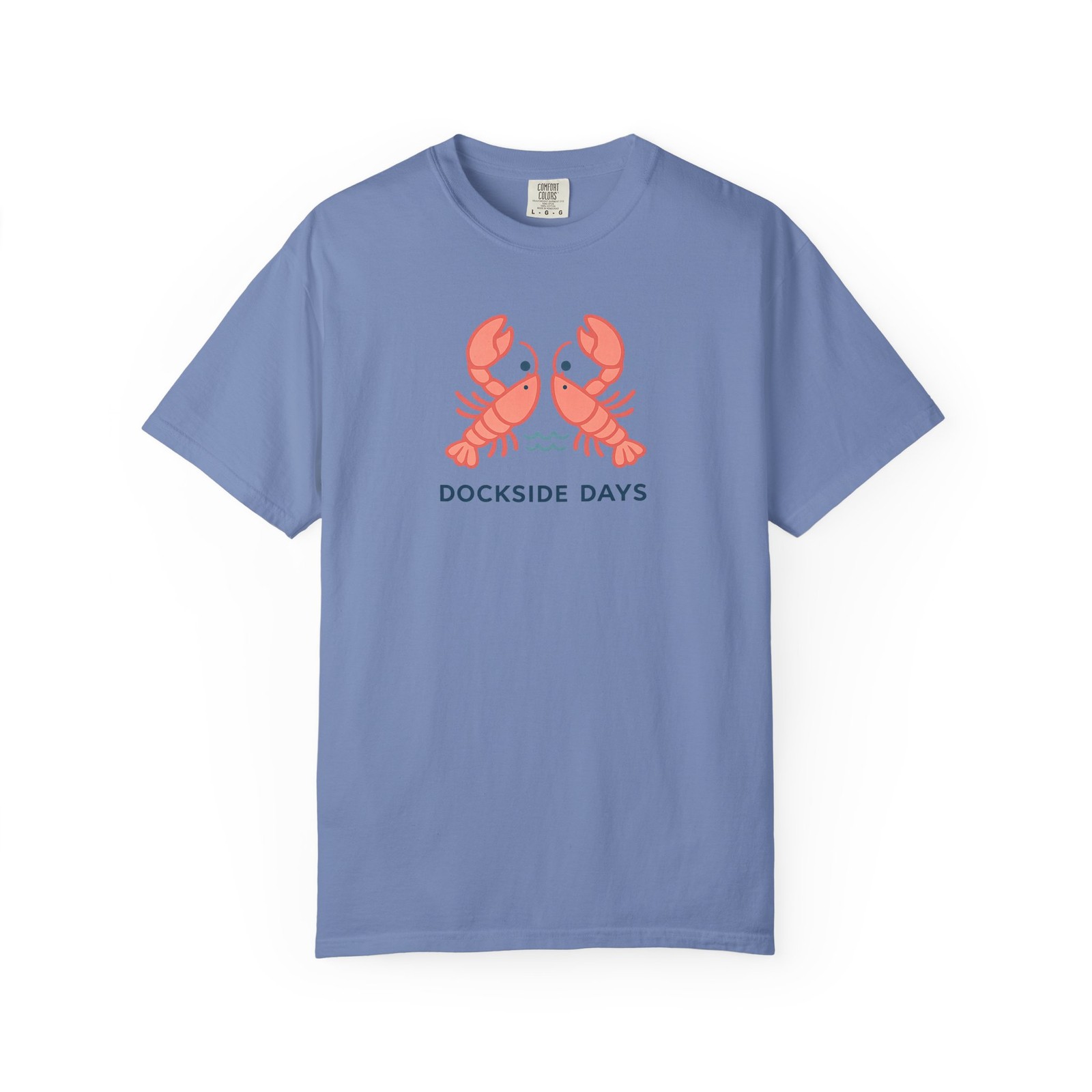 Dockside Days Lobster Shirt, Coastal Comfort Colors Tee