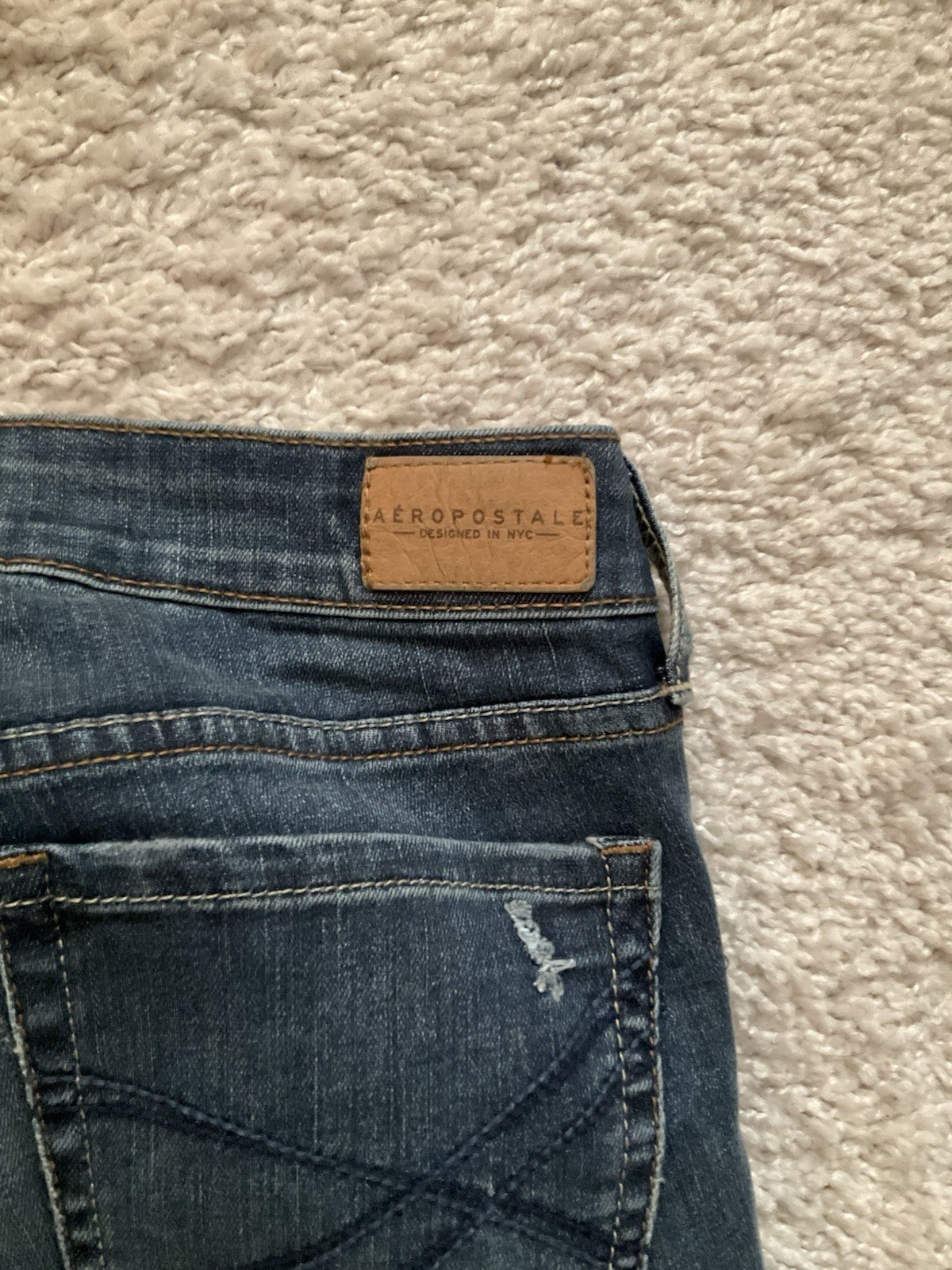 Aéropostale Women’s Jegging Jeans Blue Denim Medium Wash Slim Stretch Sz 0