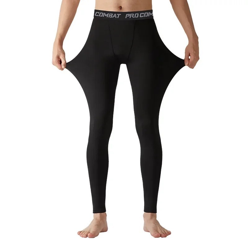Man’s Workout Leggings Compression Base Layer Gym Sports Running Training Pants