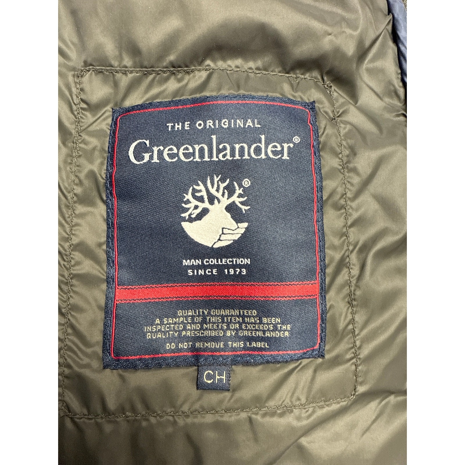 Greenlander Men’s Dk Olive Green Puffer Jacket Size Small Lightweight Packable