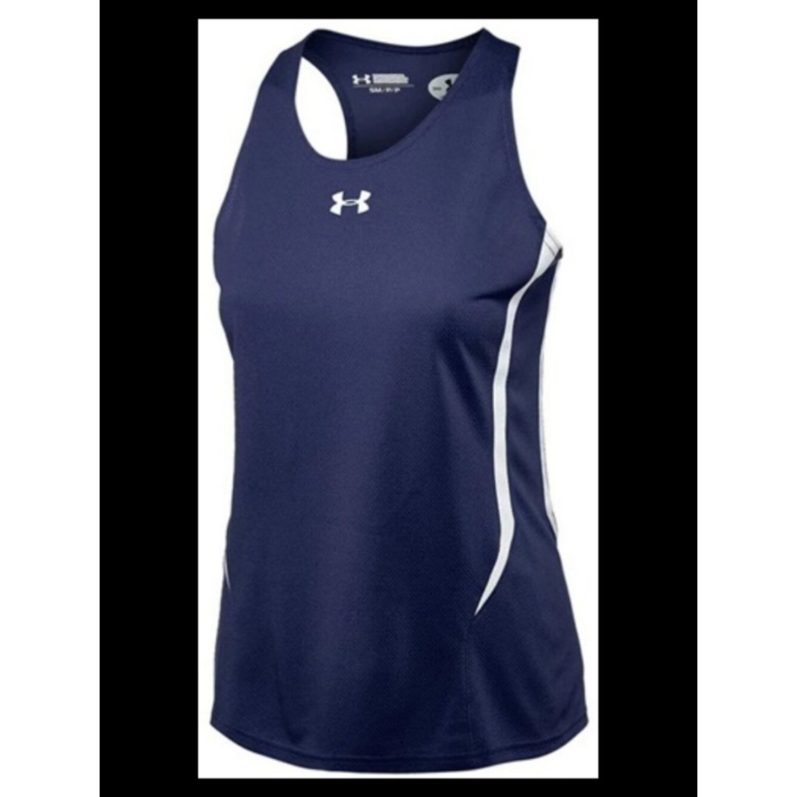 Under Armour Women’s Track Singlet NAVY/WHITE WXS
