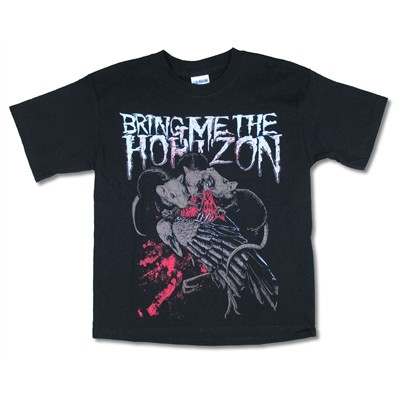 Boys’ Bring Me The Horizon Rats Tee T-shirt Youth Small Black