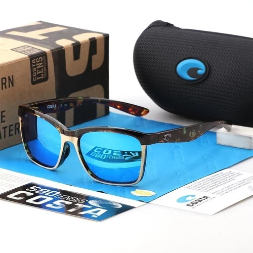 Costa Del Mar Anaa Tortose Shell/Blue Mirror Polarzied Sunglasses 580p