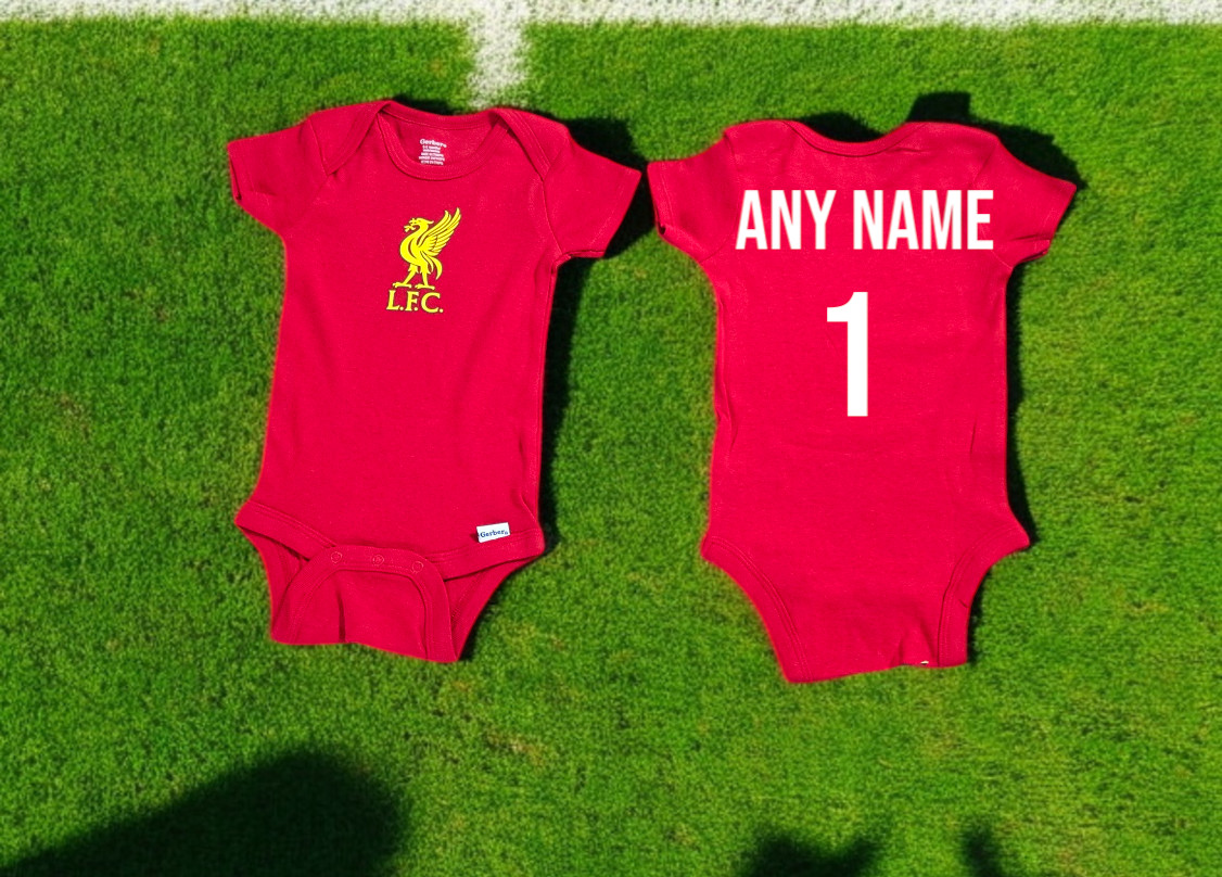 Liverpool Baby Bodysuit 100% Cottton.Personalized.New
