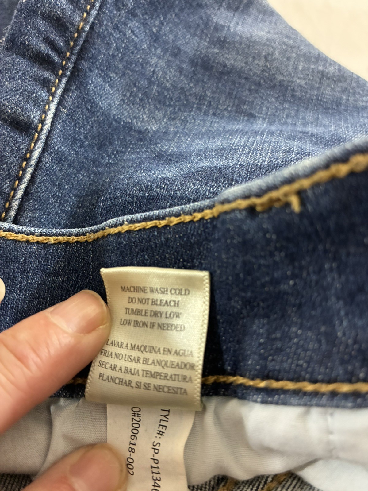 Sneak Peek Womens Size 1/25W Skinny High Rise Distressed Stretch Denim Jeans