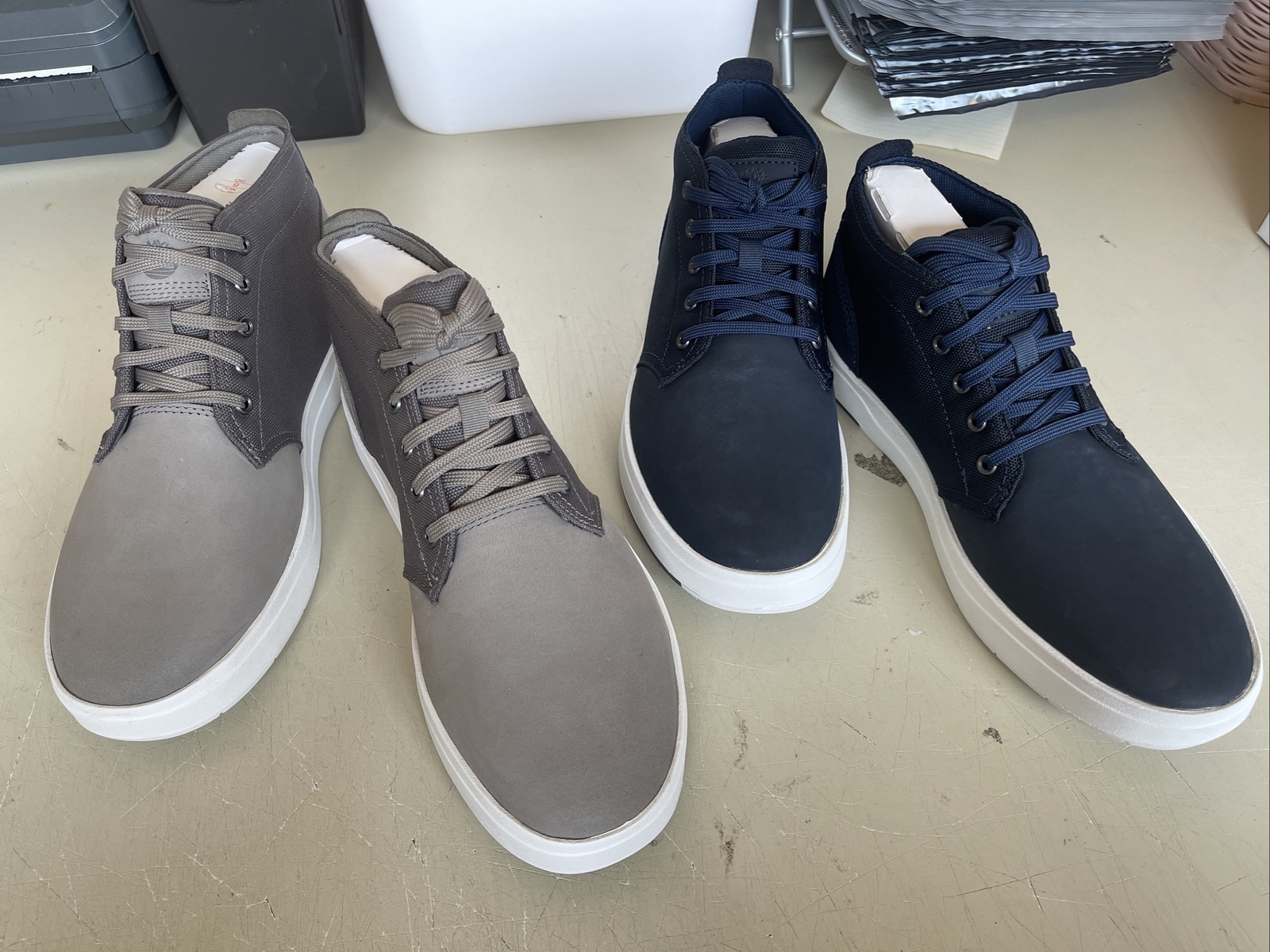PICK SIZE/COLOR – Timberland Mens Davis Square Leather Fabric Chukka