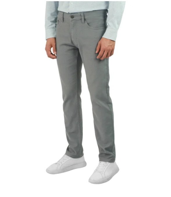 Jachs Men’s Straight Leg 5 pockets Pant Gray Size 38×29