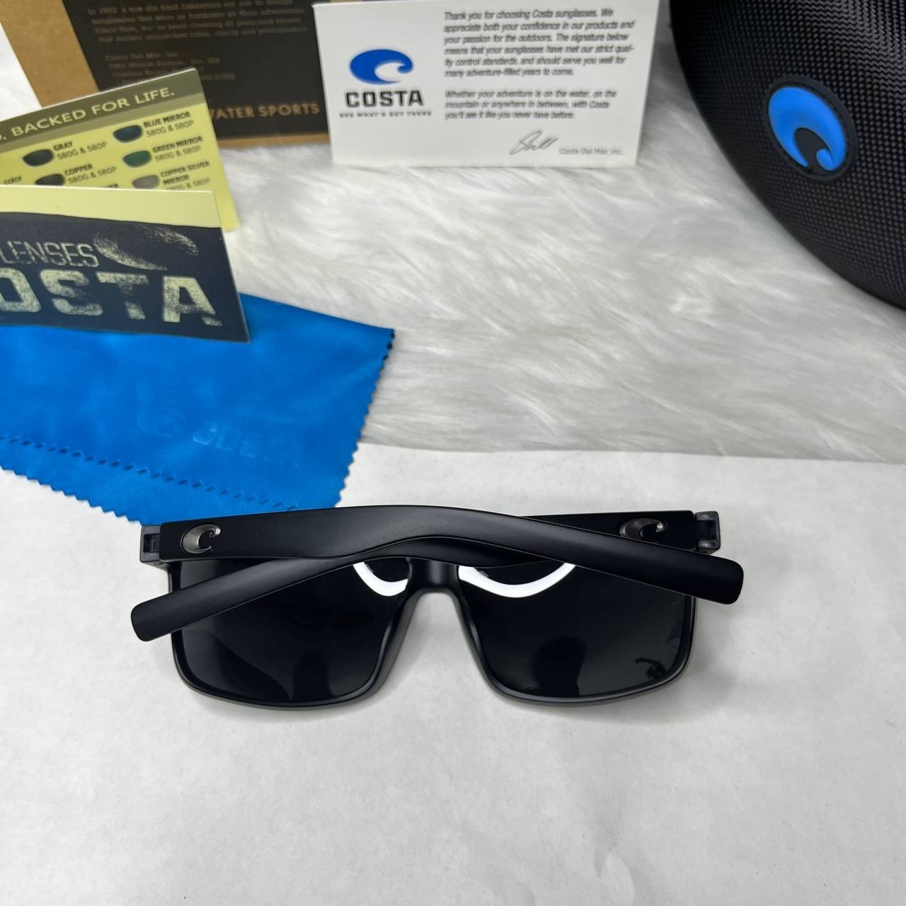 Costa Del Mar Rinconcito Black Frame Matte Black 580P Lens Polarized Sunglasses