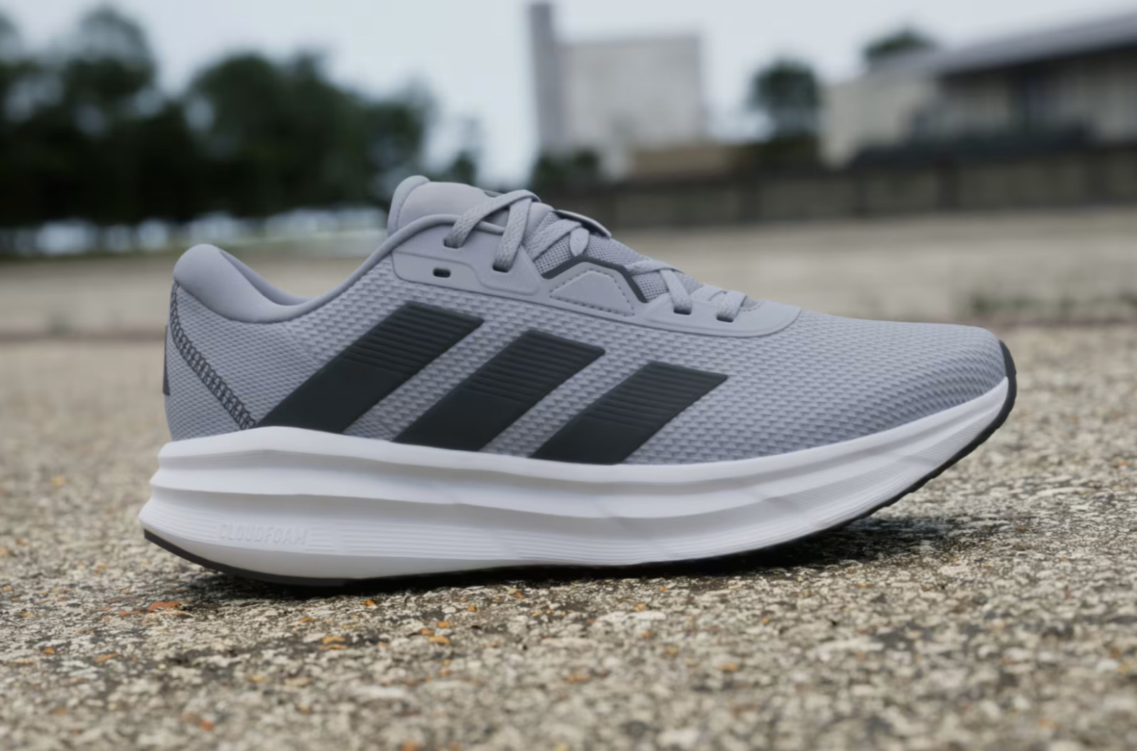 Adidas Galaxy 7 M Halo Silver Carbon Core Black Men Road Running Shoes ID8754