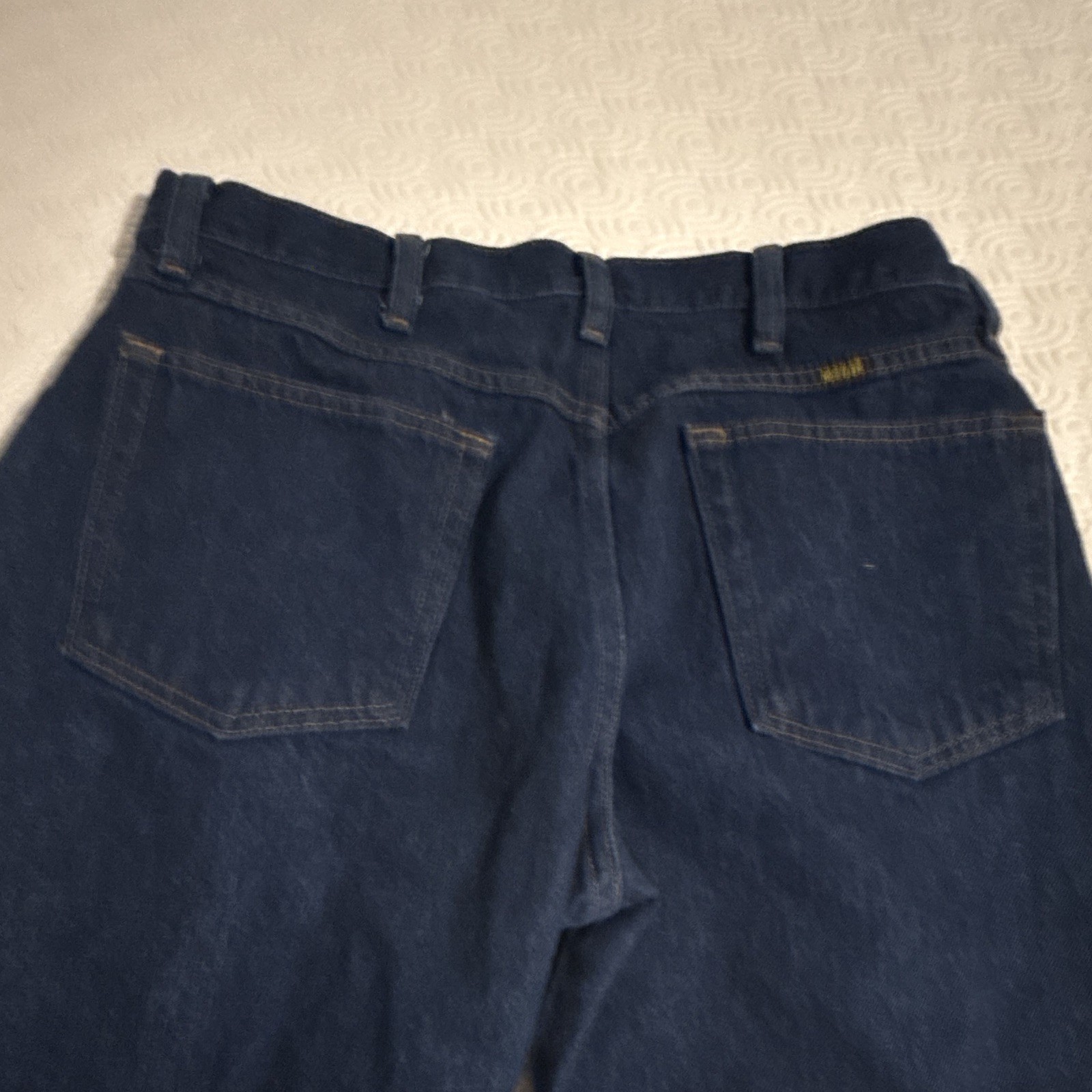 Rustler Classic Men’s Dark Wash Blue Denim Jeans Straight Regular Fit Zip