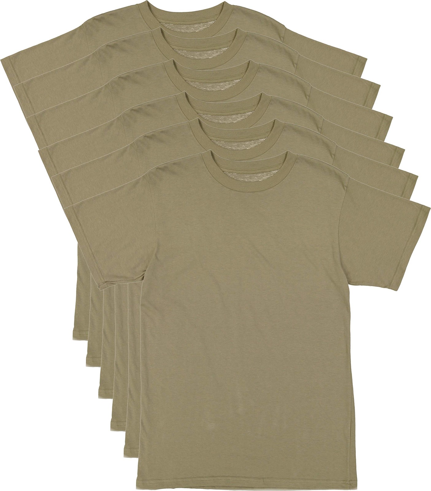 AR 670-1 Army Compliant Coyote Brown Mens Military T-Shirt MultiCam OCP 6-Pack