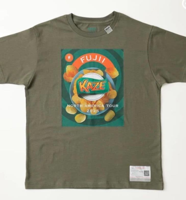 New XL Fujii Kaze Chips T shirt Fujii Kaze EU NA TOUR 2025 from Japan