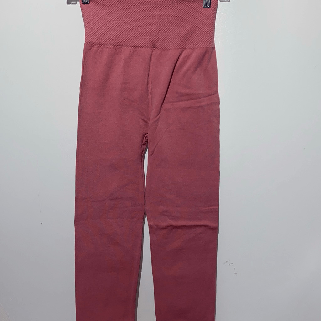 Leggings Depot Women’s Mauve High Waisted Ankle Pull On Leggings One Size NWT