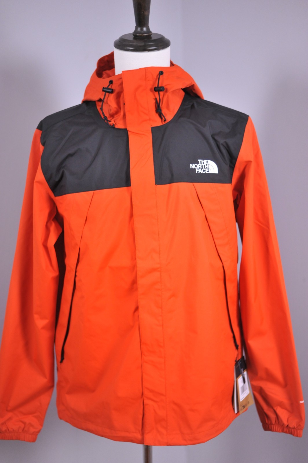 NWT The North Face Antora Rain Jacket Lava Red (Orange) Black Men’s XL